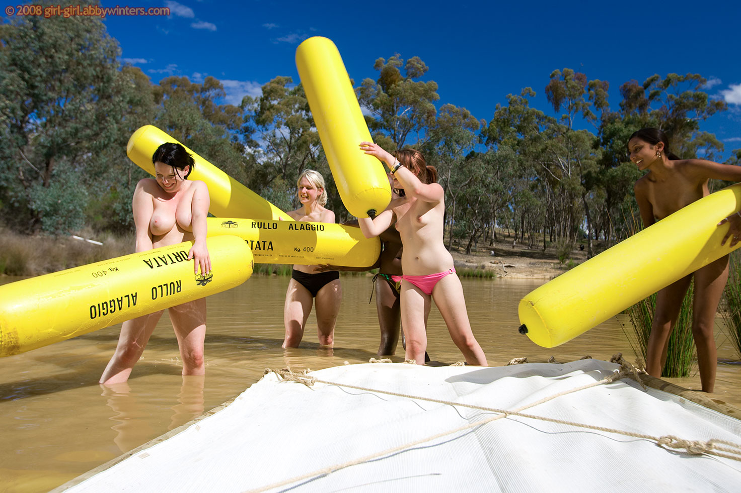 Nude Rafting